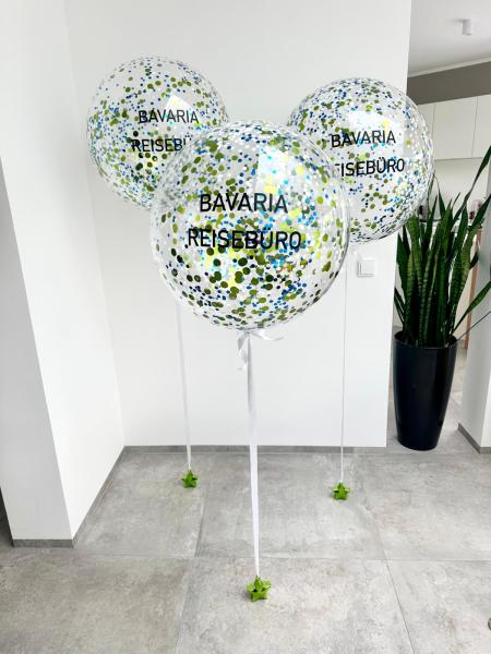 Personalisierter Bubble - Konfettiballon - ca. 60cm